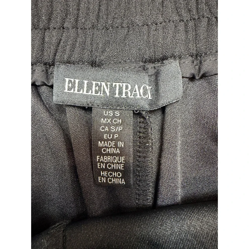 Ellen Tracy Womens SBlack Gold Button Sailor Shorts ETWS3045‎ Size S NWOT